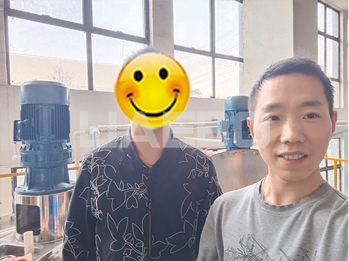 上海某科技公司攪拌罐項目調(diào)試成功